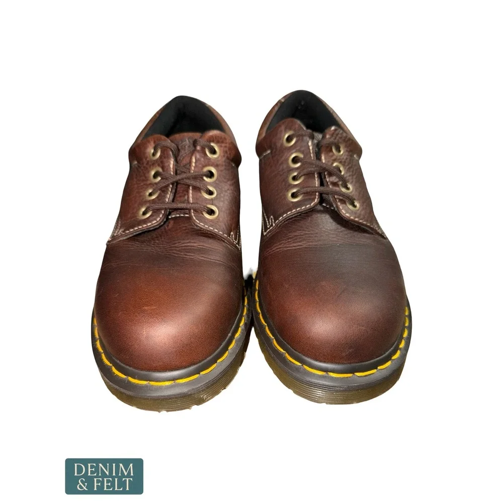 Dr. Martens Boston AW004 Vintage 90s Y2K Brown Leather Oxford Derby Shoes SZ 11